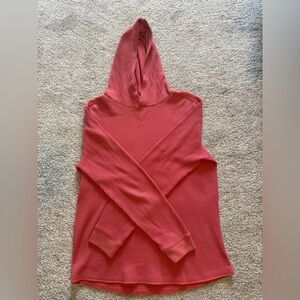 GAP Coral Hooded Knit Top